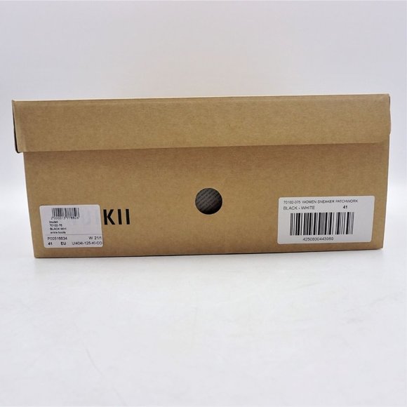 INUIKII Patchwork Winter Ankle Boots in Black and White - FCM62 - Picture 15 of 16